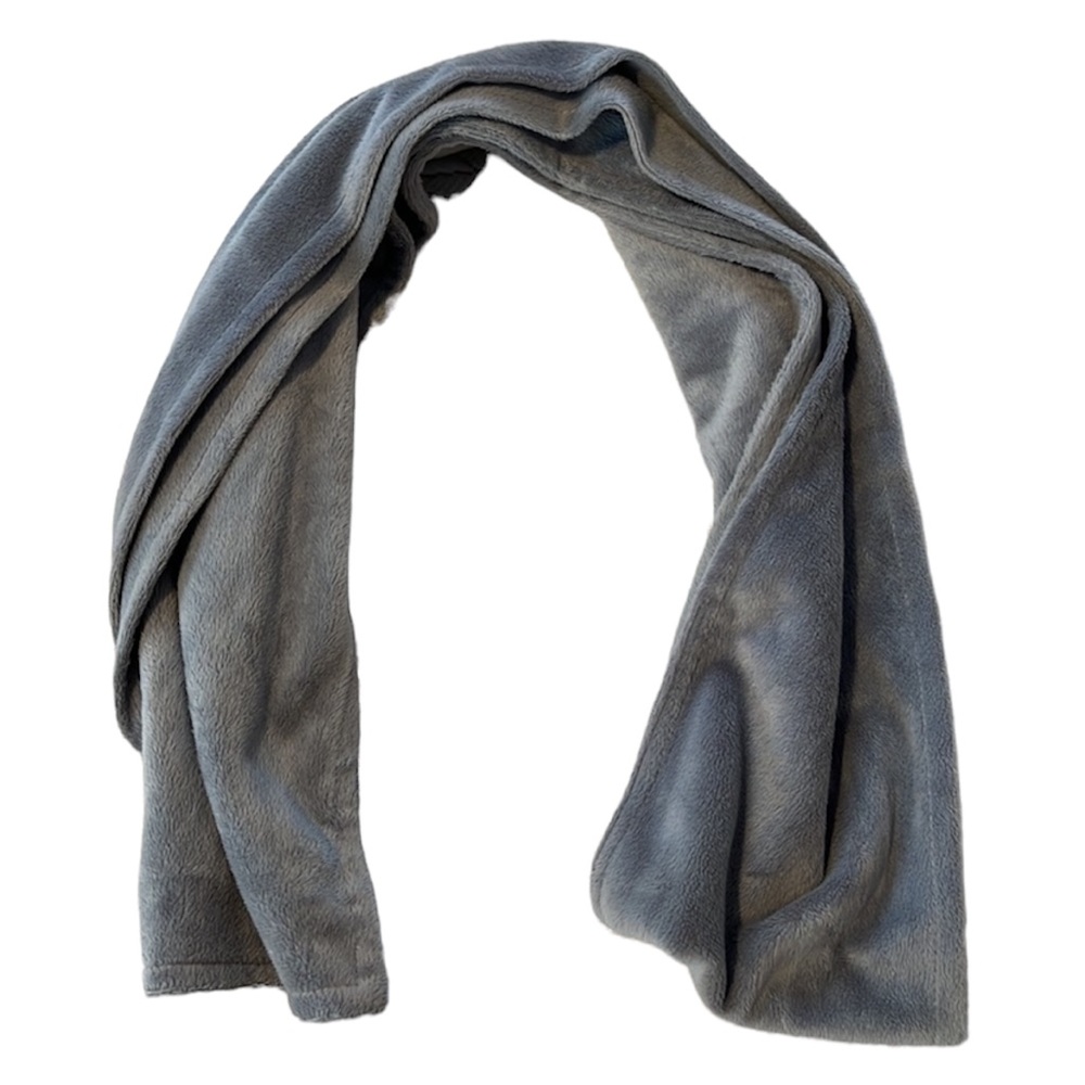 Modena Fuzzy Gray Winter Scarf
